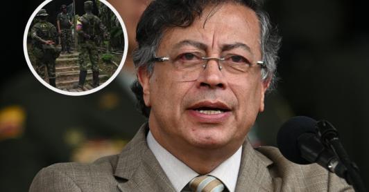 Petro sobre alias Calarcá. / Foto: AFP.