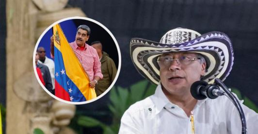 Petro sobre Venezuela y el petróleo. / Fotos: Presidencia y AFP.