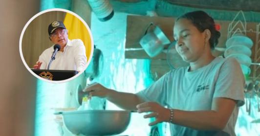 Petro sobre la pobreza energética. / Fotos: MinEnergía y Presidencia.