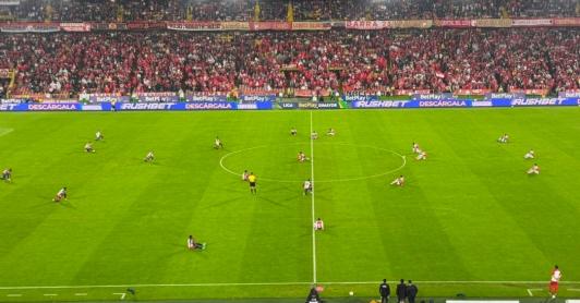 Protesta de jugadores. / Foto: X Dianarin. 