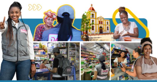 imágenes del dane, sobre rostros de la encuesta nacional de unidades económicas