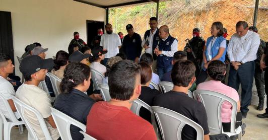 28 personas fueron liberadas tras permanecer secuestradas por el ELN en el Catatumbo. Foto: Defensoría.