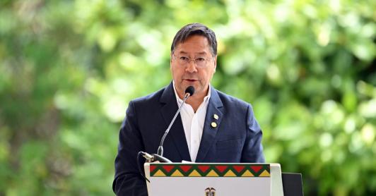 Expresidente Luis Arce, detenido en Bolivia.