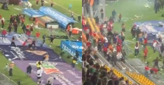 Disturbios en el Atanasio Girardot. / Foto: Captura de video.