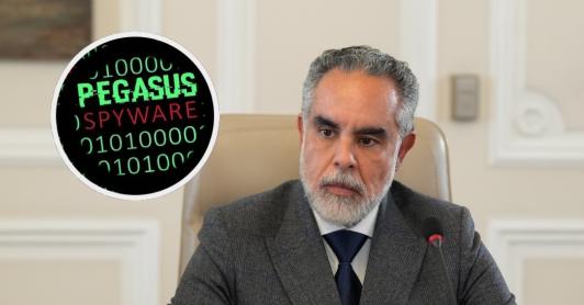 Benedetti sobre Pegasus. / Foto: Presidencia y archivo RTVC.