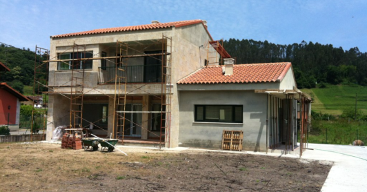 casa en construcción