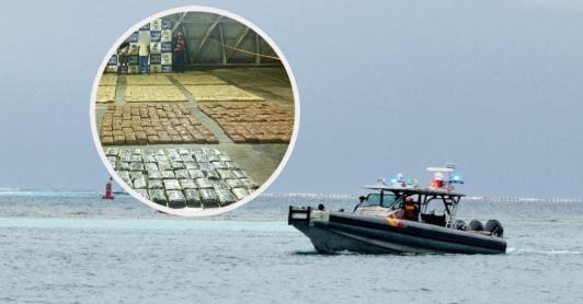 Incautación de cocaína / Fotos: Armada Nacional.