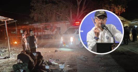 Petro confirma compra de antidrones. / Fotos: Ejército Nacional y Presidencia.