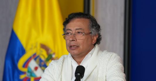 Presidente denuncia millonario robo en la DIAN. / Foto: Presidencia.