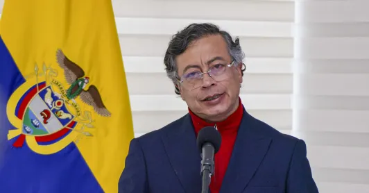 Presidente Petro defendio emergencia economica en alocucion presidencial.