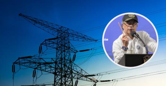 Presidente Petro sobre tarifa de energía. / Fotos: Freepik y Presidencia.