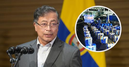 Incautación de cocaína / Fotos: Armada Nacional y Presidencia.