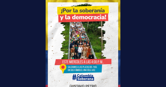 Petro convoca a movilización nacional en defensa de la soberanía.