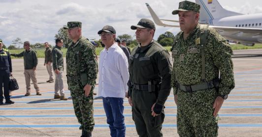Petro da orden a fuerza pública. / Foto: Presidencia.