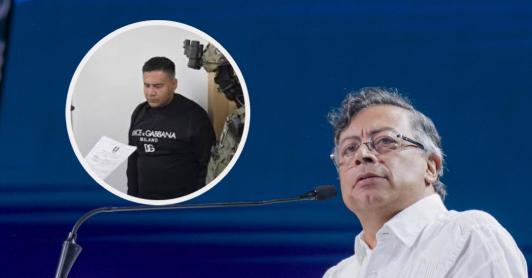 Petro sobre extradición de Pipe Tuluá y alias Araña. / Fotos: Presidencia y Policía Nacional.