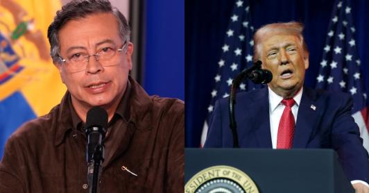 Petro y Trump. / Foto: AFP. 