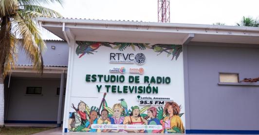 RTVC en el Amazonas. / Foto: RTVC - Santiago Villegas.