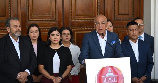 Jorge Rodríguez, Asamblea Nacional de Venezuela. / Foto: AFP.
