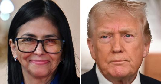 Venezuela: llamada telefónica entre Donald Trump y Delcy Rodríguez