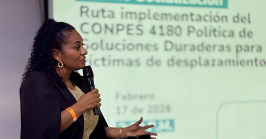 Gobierno lanzó Conpes para víctimas de desplazamiento forzado.wepb