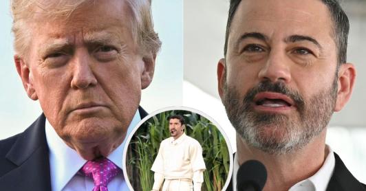 Kimmel responde críticas de Trump a Bad Bunny. / Fotos: AFP.