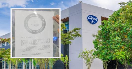 MinTrabajo sobre Alpina. / Fotos: Alpina y X MinTrabajo.