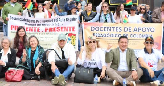 Paro de maestros. / Foto: X de ADE Bogotá.