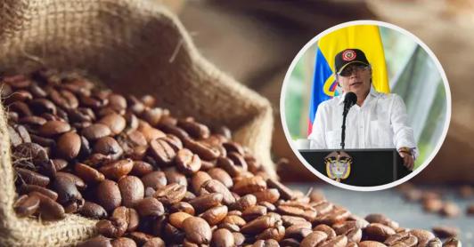 Presidente Petro sobre la exportación de café. / Foto: ProColombia y Presidencia.