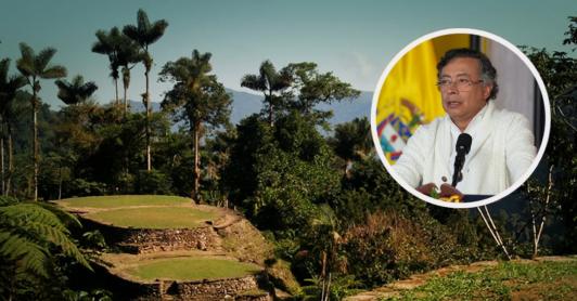 Petro sobre el decreto de la Línea Negra. / Fotos: Parque Tayrona y Presidencia.