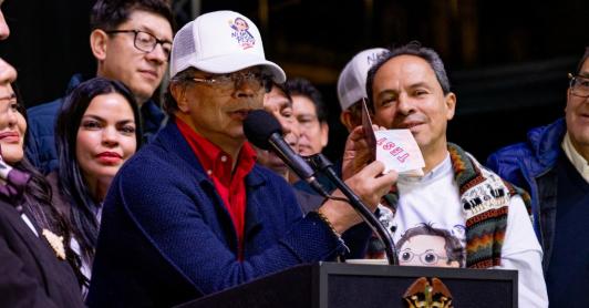 Presidente Petro sobre Thomas Greg & Sons. / Foto: Presidencia.