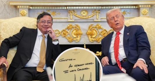 Petro y Trump en la Casa Blanca. / Foto: Presidencia.