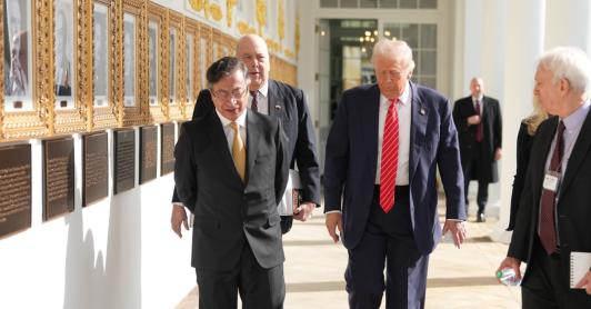 Petro y Trump sobre nombres del narcotráfico. / Foto: Presidencia.