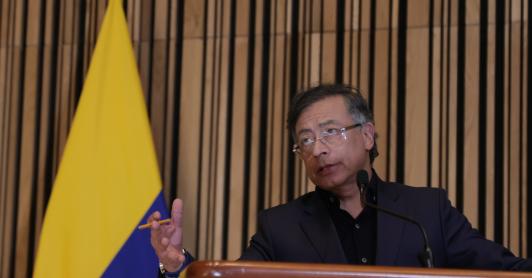 Presidente Gustavo Petro reporta caída de homicidios en enero.