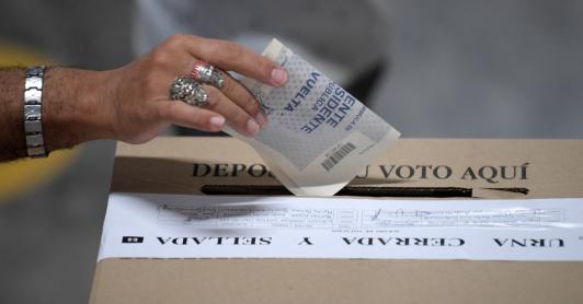 Seguridad para las elecciones en Colombia. / Foto: AFP.