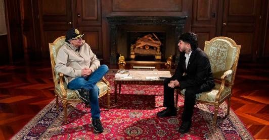 Petro con Westcol. / Foto: Presidencia.