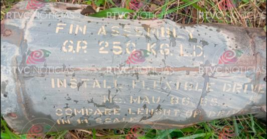 Bomba en frontera con Ecuador. / Foto: RTVC.