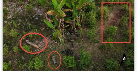 Bomba hallada en territorio colombiano habría rebotado desde Ecuador.