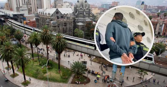 Captura de ciudadano israelí en Medellín. / Fotos: AFP y Video de captura.