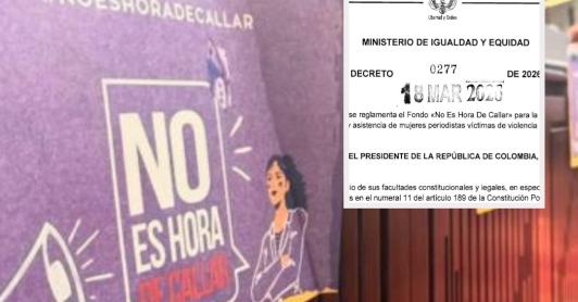 Fondo de No es Hora de Callar. / Foto: Archivo y Decreto.