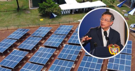 Petro sobre generación de energía limpia. / Fotos: Presidencia y MinEnergía.