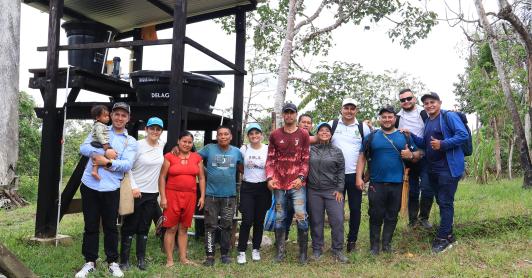 Gobierno llevó agua potable a comunidades indígenas en Putumayo.