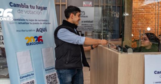 Cambio de puesto de votación. / Foto: Registraduría.