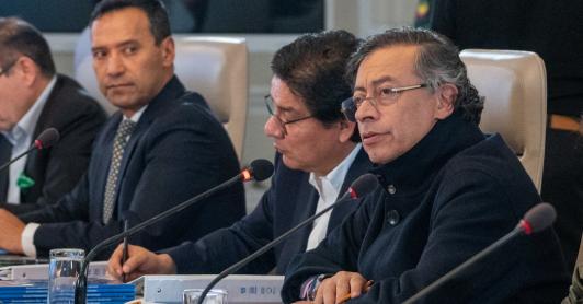 Presidente Petro denuncia presunto bombardeo de Ecuador. / Foto: Presidencia.