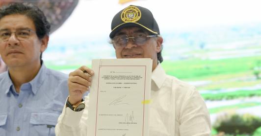 Presidente Petro firma en Cereté la Ley de Jurisdicción Agraria.