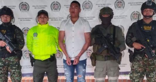 Captura de alias Chamo, disidente de las Farc. / Foto: Policía Nacional.