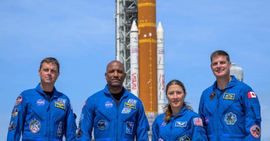 Tripulación de Artemis 2. / Foto: AFP.