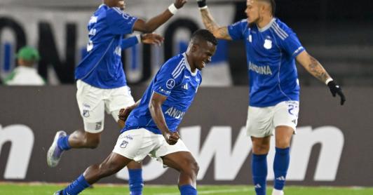 Victoria de Millonarios en la Copa Sudamericana. / Foto: AFP.