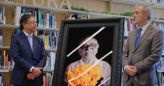 Colombia donó a Barcelona fotografía de Gabriel García Márquez