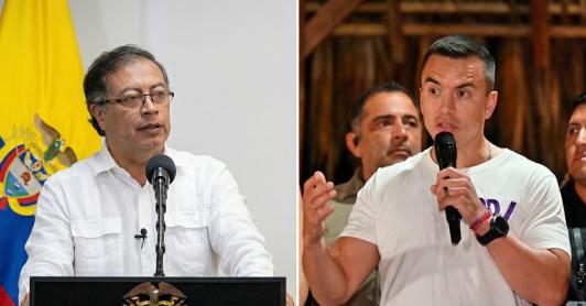 Presidente Petro responde a Noboa de Ecuador sobre narcotráfico