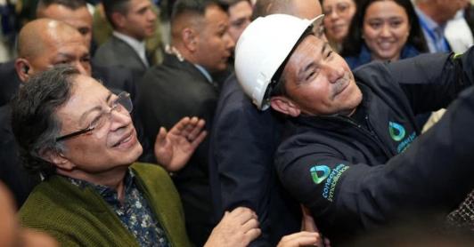 Petro responde a abucheos. / Foto: Presidencia.